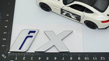 DK Tuning iX Bagaj Mavi Gri ABS 3M Yazı Logo Arma Bmw İle Uyumlu