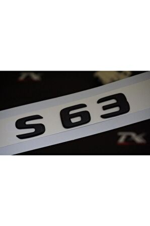 S63 Bagaj Yazı Logo Mat Siyah Renk Oem Ürün