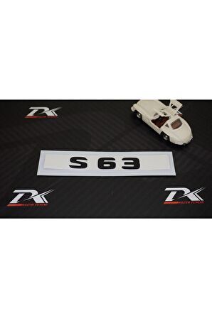S63 Bagaj Yazı Logo Mat Siyah Renk Oem Ürün