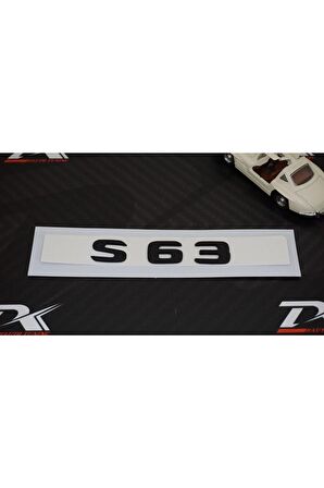 S63 Bagaj Yazı Logo Mat Siyah Renk Oem Ürün