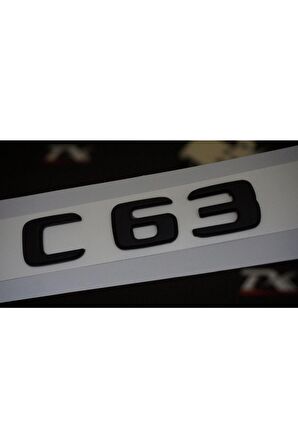 C 63 Bagaj Mat Siyah Abs 3m 3d Yazı Logo