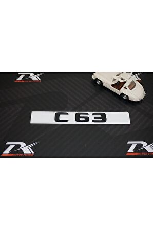 C 63 Bagaj Mat Siyah Abs 3m 3d Yazı Logo