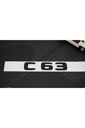 C 63 Bagaj Mat Siyah Abs 3m 3d Yazı Logo