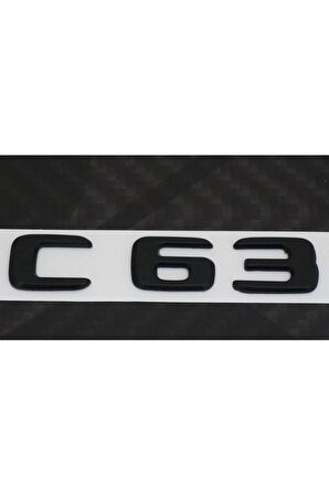 C 63 Bagaj Mat Siyah Abs 3m 3d Yazı Logo
