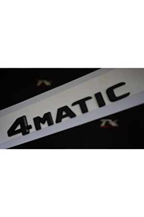 4 Matic Bagaj Siyah Renk 3m 3d Yazı Logo Orjinal Ürün