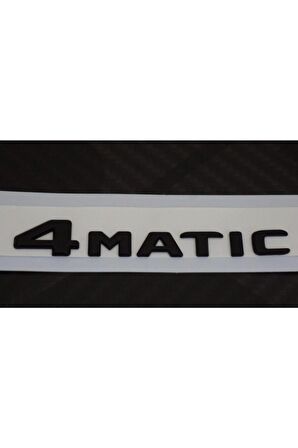 4 Matic Bagaj Siyah Renk 3m 3d Yazı Logo Orjinal Ürün
