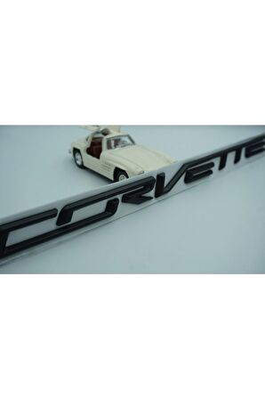 Corvette Bagaj Krom Metal 3m 3d Yazı Logo Arma