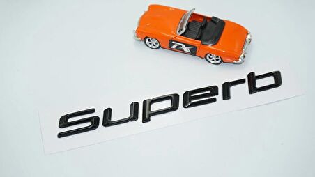 DK Tuning Superb Yeni Nesil Bagaj Siyah ABS Yazı Logo Skoda İle Uyumlu