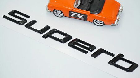 DK Tuning Superb Yeni Nesil Bagaj Siyah ABS Yazı Logo Skoda İle Uyumlu