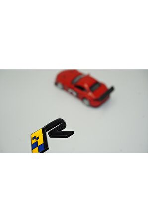 Volvo R Rozet Isveç Bayrağı 3m 3d Siyah Metal Bagaj Yazı Logo