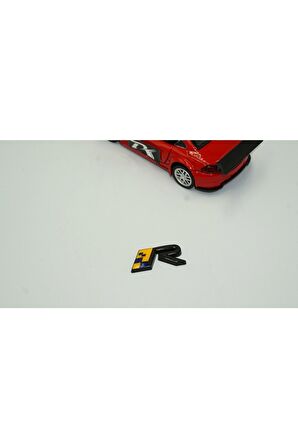 Volvo R Rozet Isveç Bayrağı 3m 3d Siyah Metal Bagaj Yazı Logo