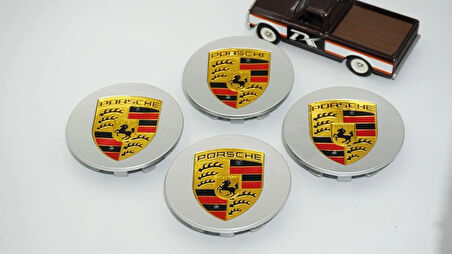 DK Tuning Porsche Gri Jant Göbeği Kapak Seti 76mm