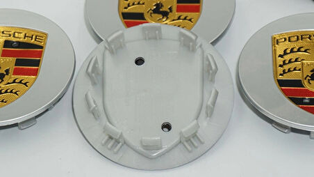DK Tuning Porsche Gri Jant Göbeği Kapak Seti 76mm