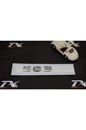S 63 Bagaj Krom Metal 3m 3d Yazı Logo