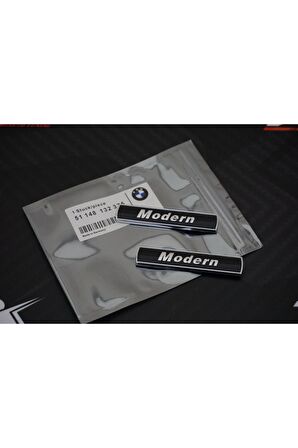 Bmw Modern Yan Çamurluk 3m 3d Krom Logo Amblem Seti Orjinal Ürün