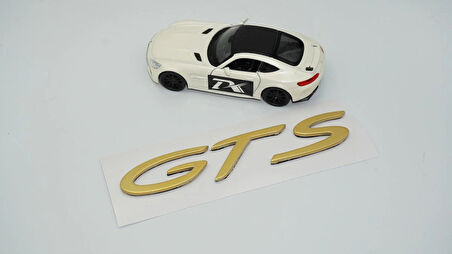DK Tuning Porsche GTS Bagaj Gold Yazı Logo Arma