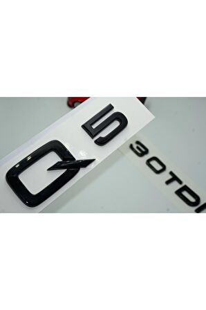 Audi Q5 30 Tdi Parlak Siyah Abs 3m 3d Bagaj Yazı Logo Orjinal Ürün
