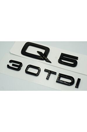 Audi Q5 30 Tdi Parlak Siyah Abs 3m 3d Bagaj Yazı Logo Orjinal Ürün