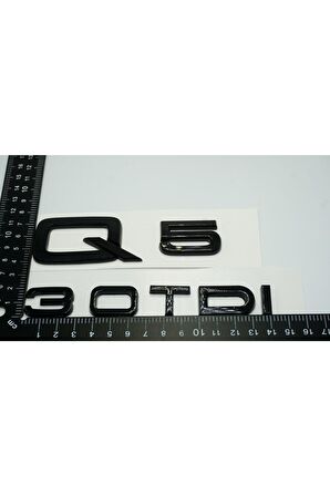 Audi Q5 30 Tdi Parlak Siyah Abs 3m 3d Bagaj Yazı Logo Orjinal Ürün