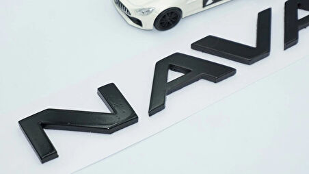 DK Tuning Navara Siyah Abs Ön Kaput Ve Bagaj Yazı Nissan İle Uyumlu