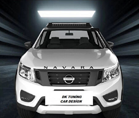 DK Tuning Navara Siyah Abs Ön Kaput Ve Bagaj Yazı Nissan İle Uyumlu