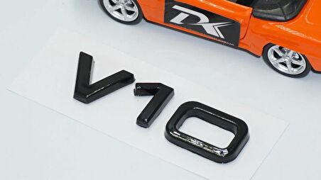 DK Tuning V10 3M 3D Siyah ABS Bagaj Logo Amblem Audi İle Uyumlu