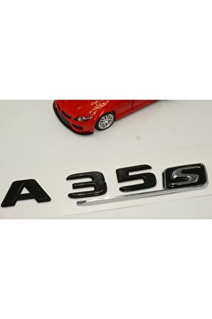 A 35s Bagaj Parlak Siyah Abs 3m 3d Yazı Logo