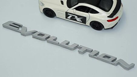 DK Tuning Lancer Evolution Gri Bagaj Yazı Logo Mitsubishi İle Uyumlu