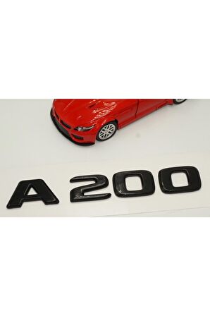 A 200 Bagaj Parlak Siyah Abs 3m 3d Yazı Logo