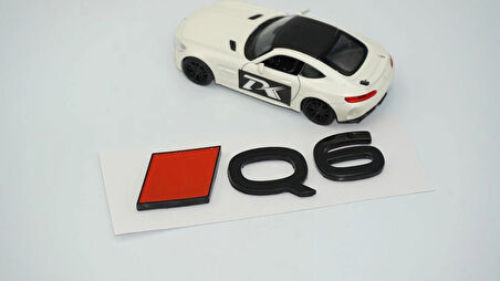 DK Tuning Q6 2025+ Bagaj Kırmızı Siyah 3M Yazı Logo Audi İle Uyumlu