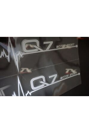 Audi Q7 Motor Sport Kelebek Cam Sticker 2 Li Set