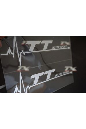 Audi Tt Motor Sport Kelebek Cam Sticker 2 Li Set