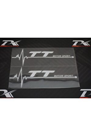 Audi Tt Motor Sport Kelebek Cam Sticker 2 Li Set