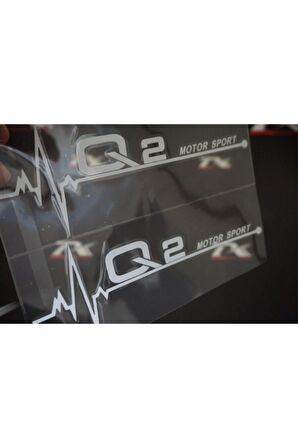 Q2 Motor Sport Kelebek Cam Sticker 2 li