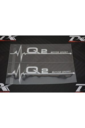 Q2 Motor Sport Kelebek Cam Sticker 2 li