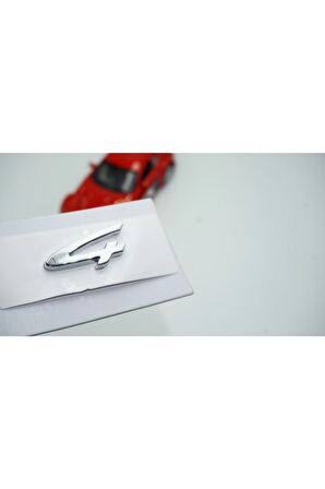 Porsche 4 Bagaj Yazı Logo Parlak Krom Renk Orjinal Ürün