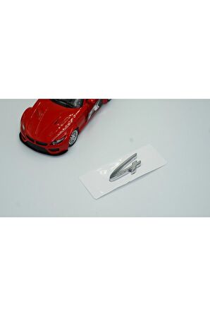 Porsche 4 Bagaj Yazı Logo Parlak Krom Renk Orjinal Ürün