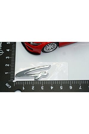 Porsche 4 Bagaj Yazı Logo Parlak Krom Renk Orjinal Ürün