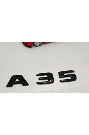 A 35 Bagaj Parlak Siyah Abs 3m 3d Yazı Logo