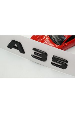 A 35 Bagaj Parlak Siyah Abs 3m 3d Yazı Logo