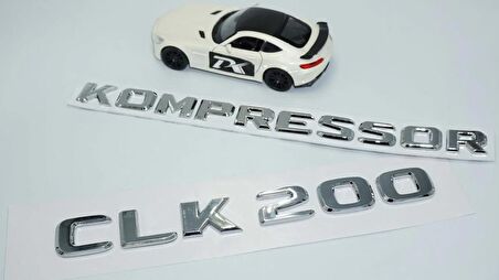 DK Tuning CLK200 Kompressor Bagaj Krom ABS 3M 3D Yazı Logo Benz İle Uyumlu