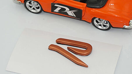 DK Tuning R Line Yeni Nesil Bagaj Bronz Logo Arma Volkswagen İle Uyumlu