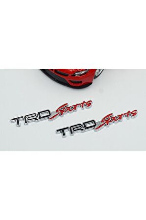 Trd Sports Çamurluk Yanı Metal Yazı Logo Amblem Seti