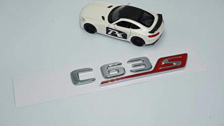 DK Tuning C 63S Bagaj Krom Kırmızı ABS 3M 3D Yazı Logo Benz İle Uyumlu