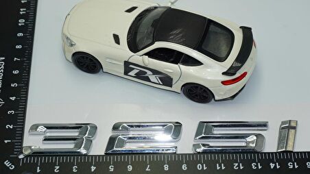 Dk Tuning 325i Bagaj Krom Metal 3m 3d Yazı Logo Bmw İle Uyumlu