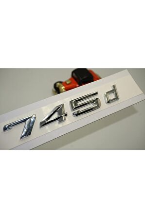 Bmw 745d Uyumlu Bagaj Krom Metal 3m 3d Yazı Logo