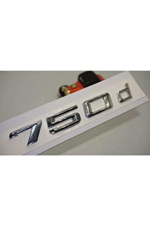 Bmw 750d Bagaj Krom Metal 3m 3d Yazı Logo