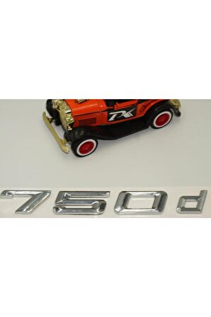 Bmw 750d Bagaj Krom Metal 3m 3d Yazı Logo