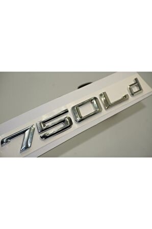 Bmw 750ld Krom Metal 3m 3d Bagaj Logo Yazı Orjinal Ürün