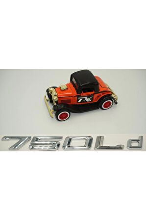 Bmw 750ld Krom Metal 3m 3d Bagaj Logo Yazı Orjinal Ürün